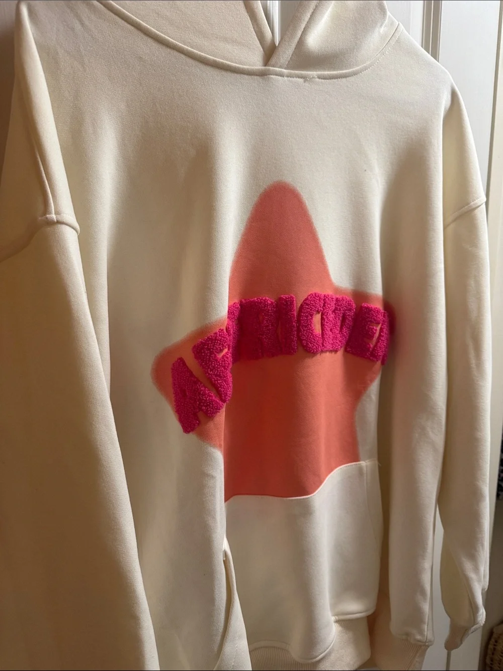 Aelfric Eden Cream Hoodie with Subtle Logo - Picture 2 of 5